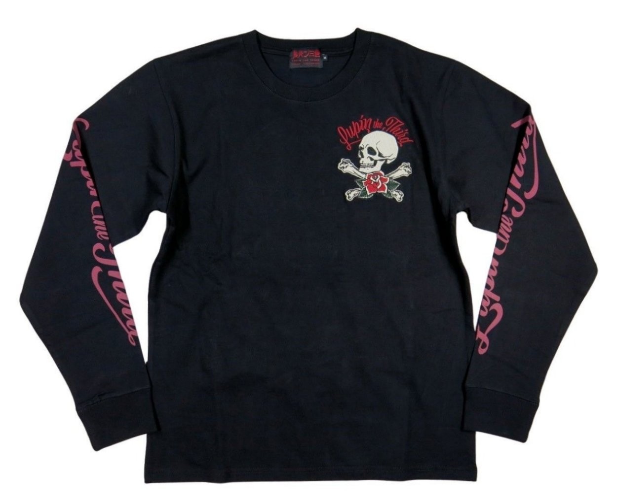 LUPIN THE THIRD ルパン三世 峰不二子 スカルクロスボーン刺繍 ロンT