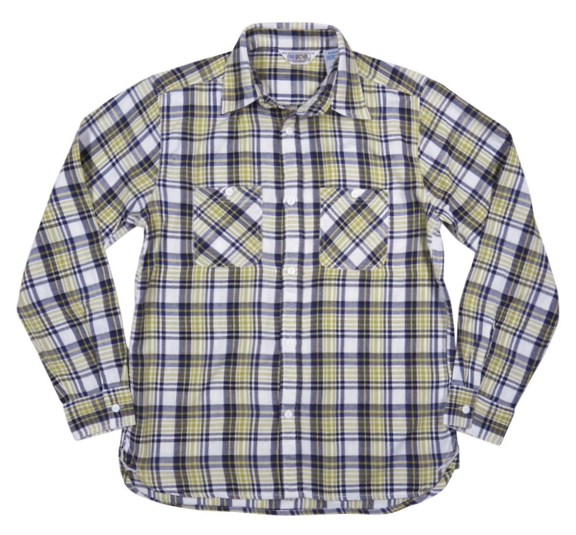 FIVEBROTHER（ファイブブラザー） チェック マチ付 長袖 ライト