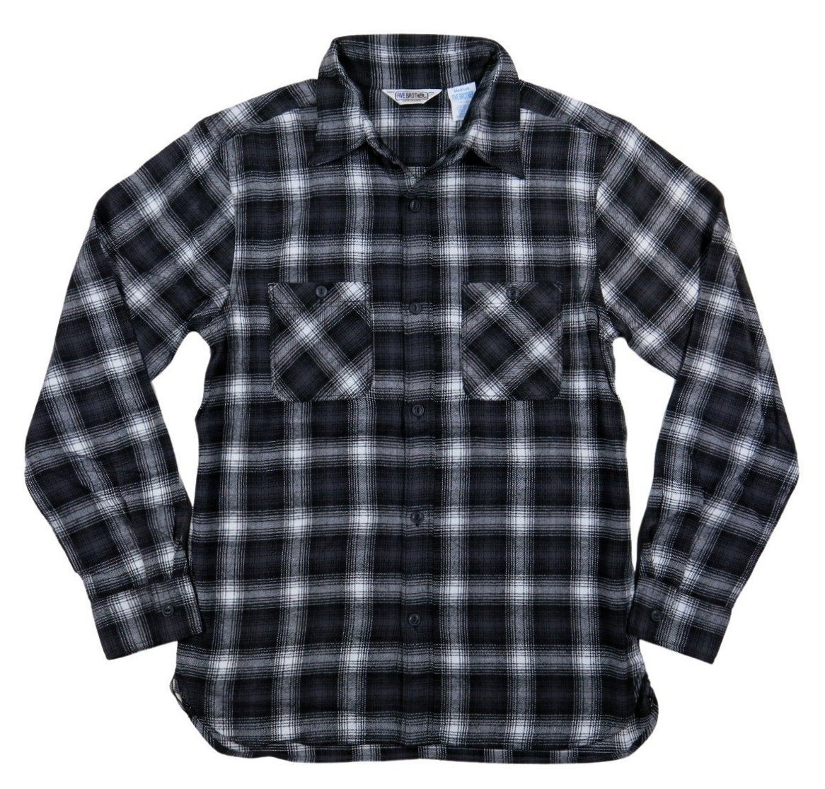FIVEBROTHER（ファイブブラザー） オンブレチェック マチ付 長袖