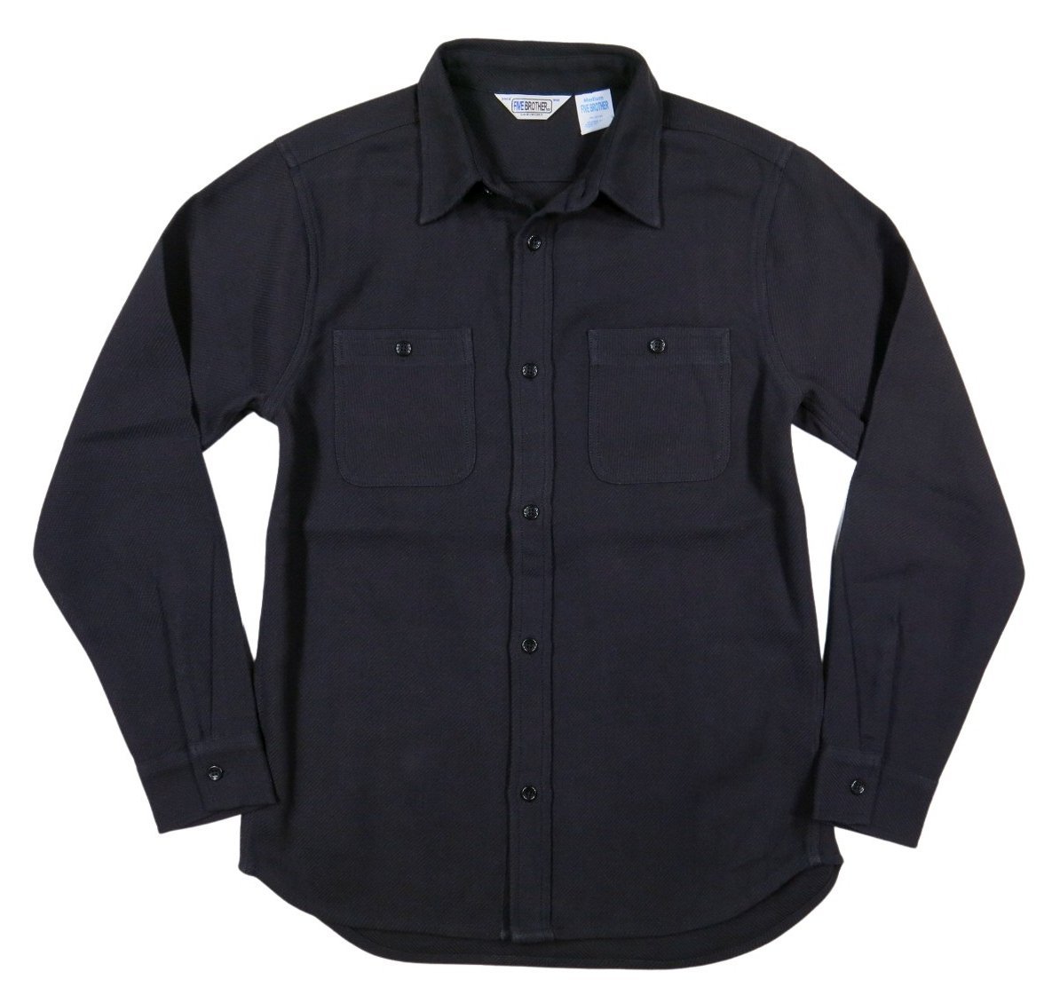 FIVEBROTHER（ファイブブラザー） 長袖 無地 ヘビーネルシャツ 152160