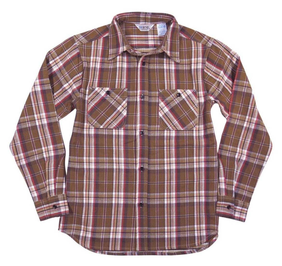 FIVEBROTHER（ファイブブラザー） マドラスチェック 長袖 ヘビー