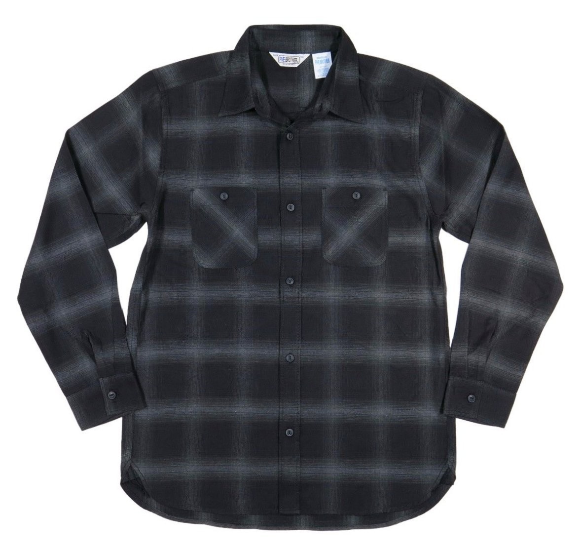 FIVEBROTHER（ファイブブラザー） オンブレチェック マチ付 長袖