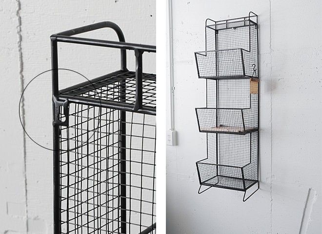 マガジンラック おしゃれ オープンラック 壁掛け ワゴン レトロ