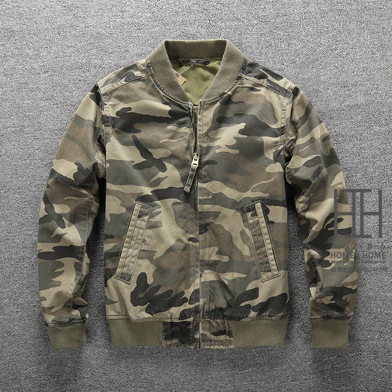 ホームアイホーム MA-1 ミリタリージャケット ブルゾン カモフラ