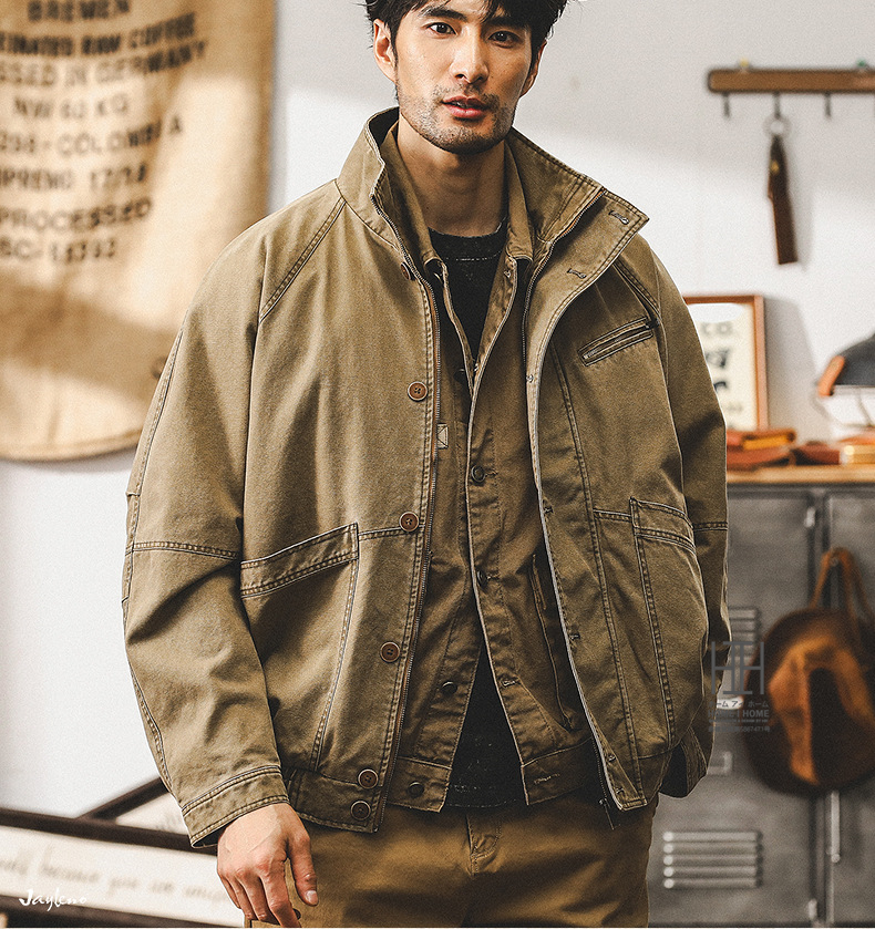 ホームアイホーム ワークジャケット メンズ 綿100％ 大きいサイズ