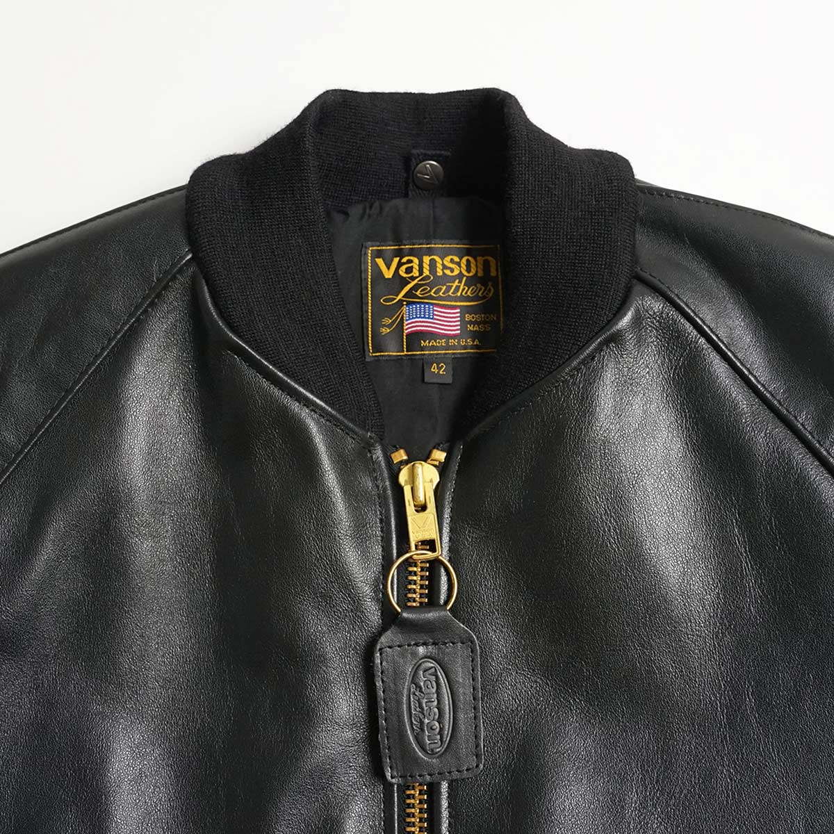 VANSON（バンソン） VANSON TJ チームジャケット ブラック アメリカ製
