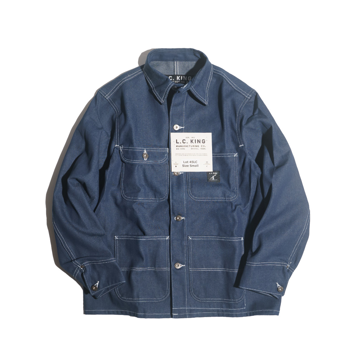 L.C.KING L.C.キング LOT45LC カバーオール リジッドデニム MADE IN