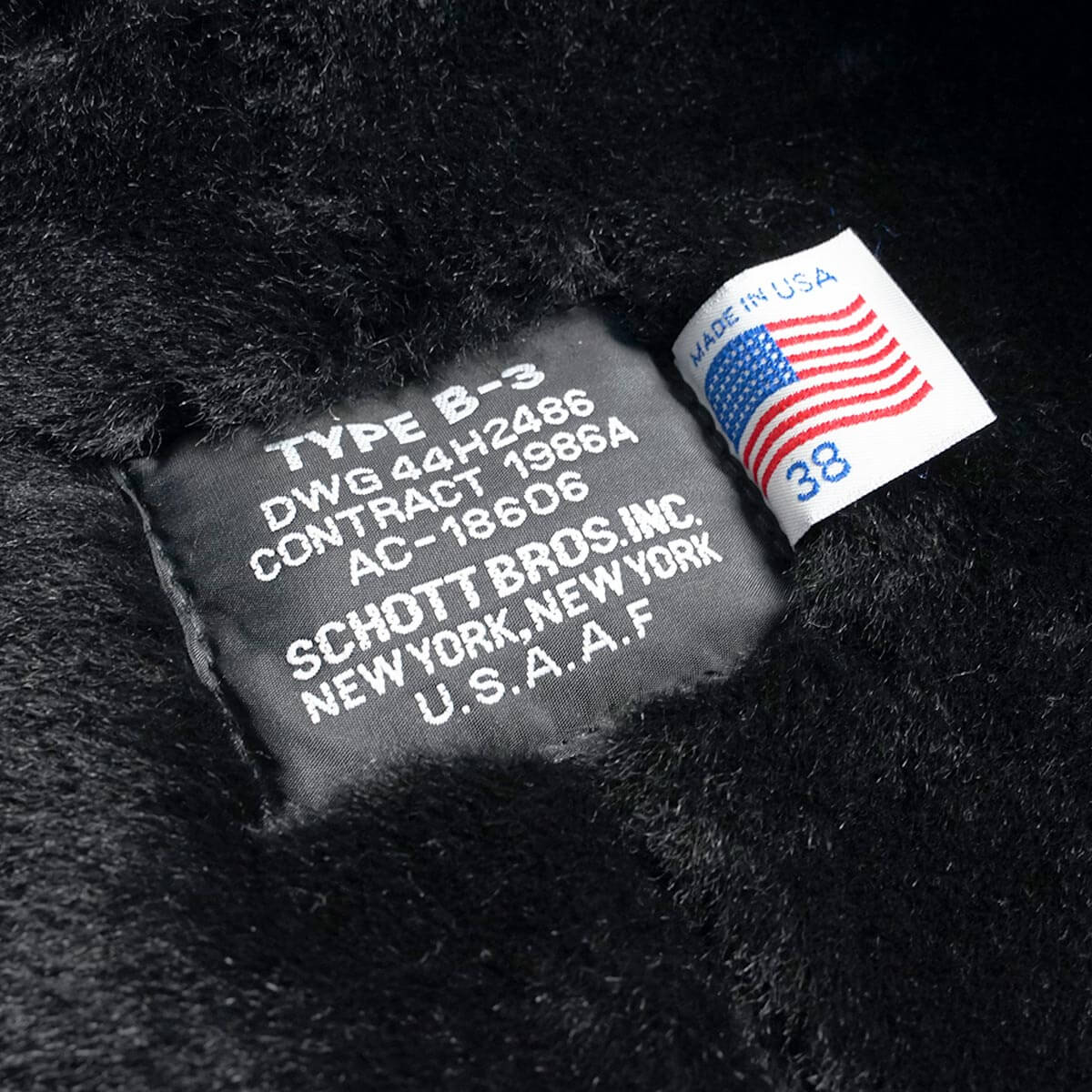 Schott N.Y.C（ショット） SCHOTT 257S B-3 シープスキン ボマー