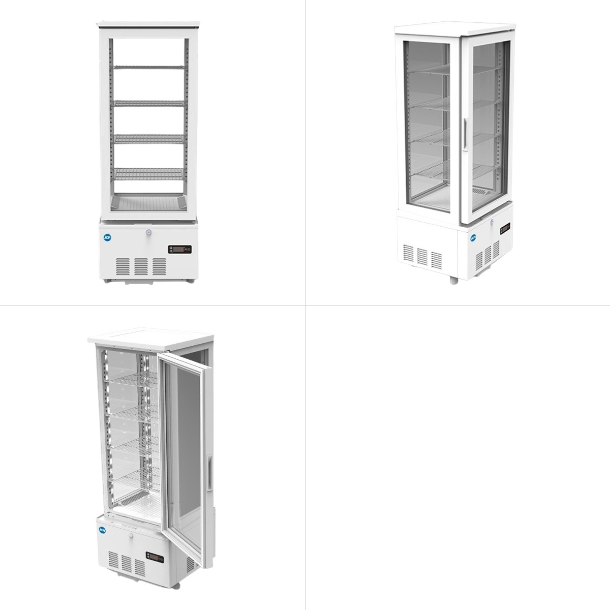 JCM レビュー特典 JCM 4面ガラス冷蔵 ショーケース JCMS-98 業務用