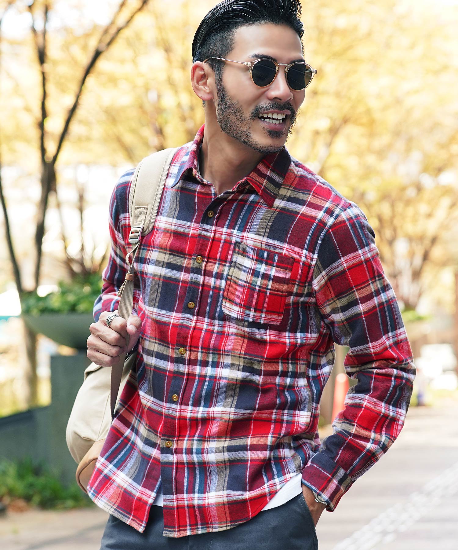 JIGGYS SHOP（ジギーズショップ） チェックシャツ メンズ トップス