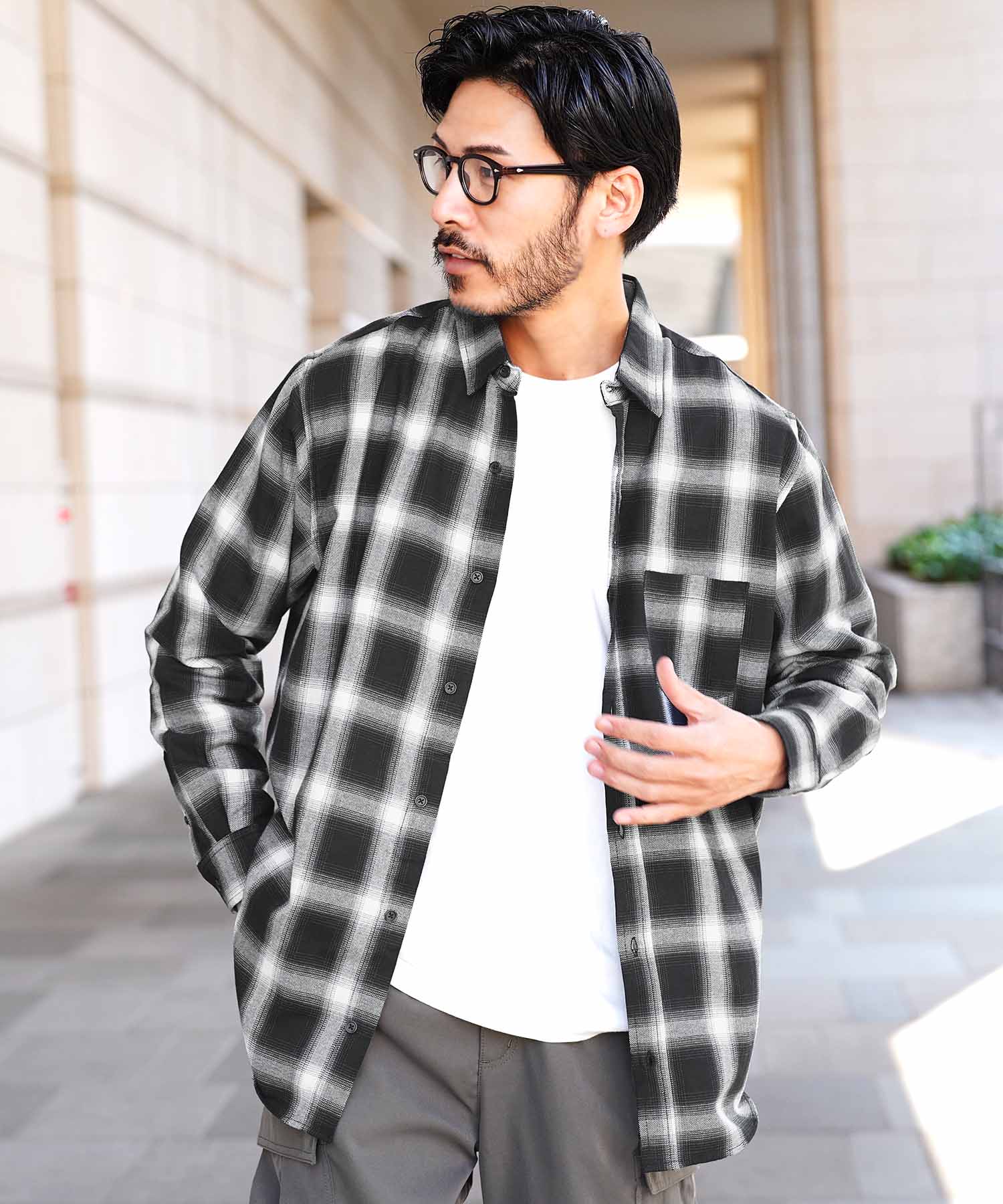 JIGGYS SHOP（ジギーズショップ） チェックシャツ メンズ トップス