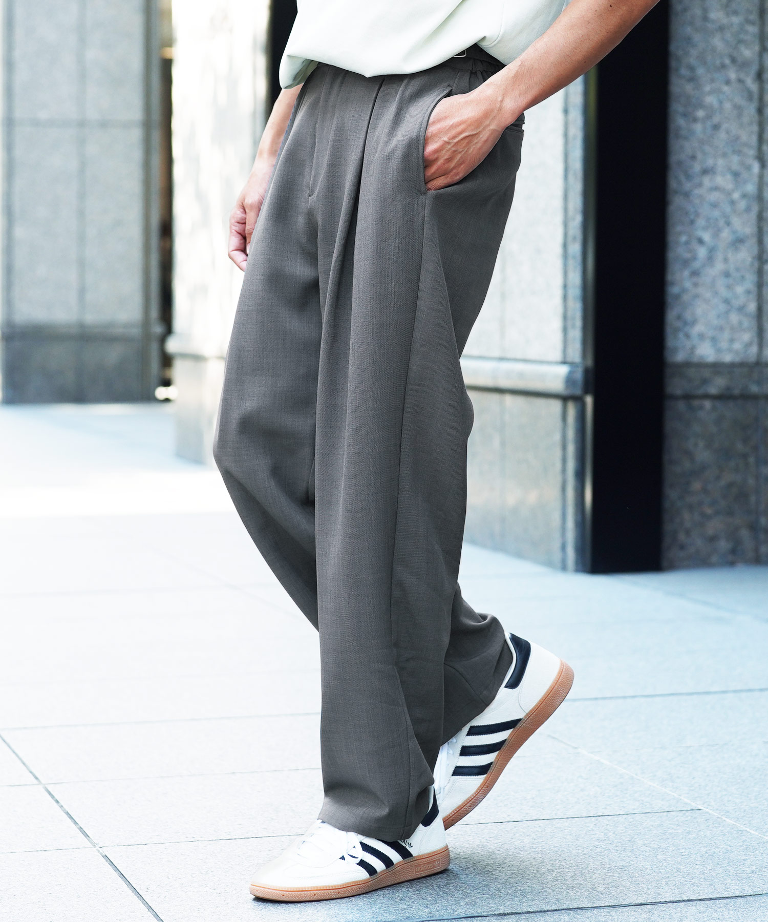 JIGGYS SHOP（ジギーズショップ） スラックス イージーパンツ メンズ