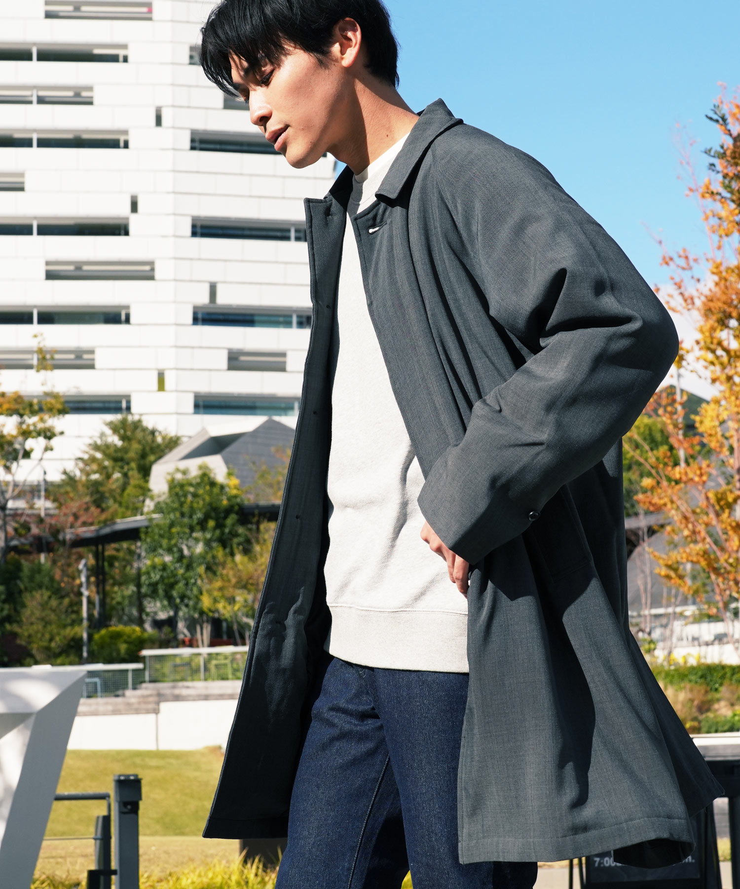 JIGGYS SHOP（ジギーズショップ） ステンカラーコート バルマカーン