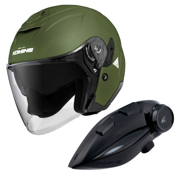 コミネ（Komine） HK-172 FL コンポジット FRP ジェットヘルメット +