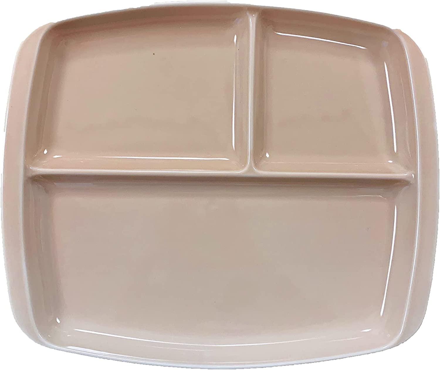 小田陶器 ランチプレート クレスタ 美濃焼 選べる4色 陶器 深い 仕切り