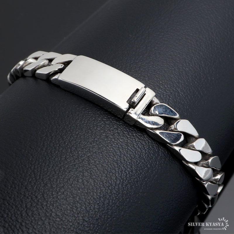 シルバー925 喜平ブレスレット チェーンブレスレット メンズ 幅8mm