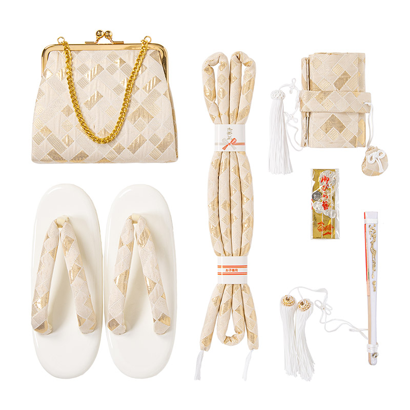 七五三 はこせこセット 7歳 バッグ 草履21cm 箱迫 丸ぐけ 扇子