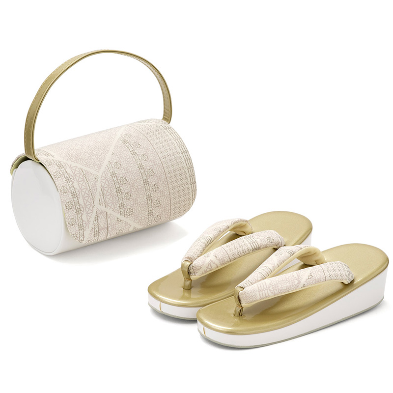 七五三 草履バッグセット 7歳 21cm 金 銀 ピンク 赤 水色 女の子