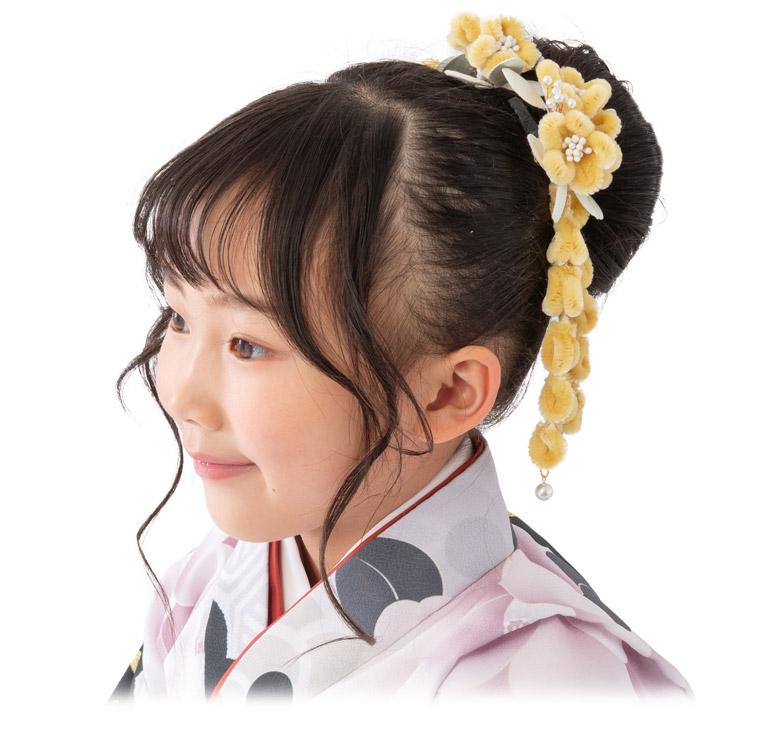 七五三 髪飾り コーム 3点セット 3歳 5歳 7歳 三歳 五歳 七歳 ピンク