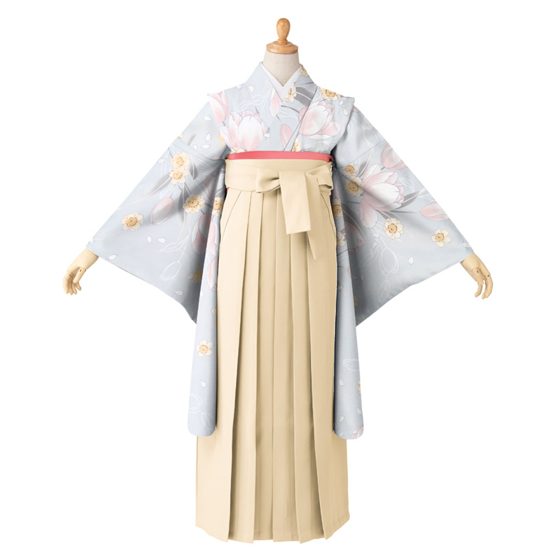 卒服 卒業式 小学校 女の子 着物袴 セット 黒 水色 白 赤 薄紫 グレー