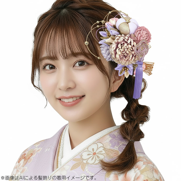 髪飾り・かんざし・成人式・結婚式・つまみ細工・豪華・ド派手・振袖・花魁 髪飾り かんざし 成人式 つまみ細工 水引 振袖 前撮り 袴 花 グリーン