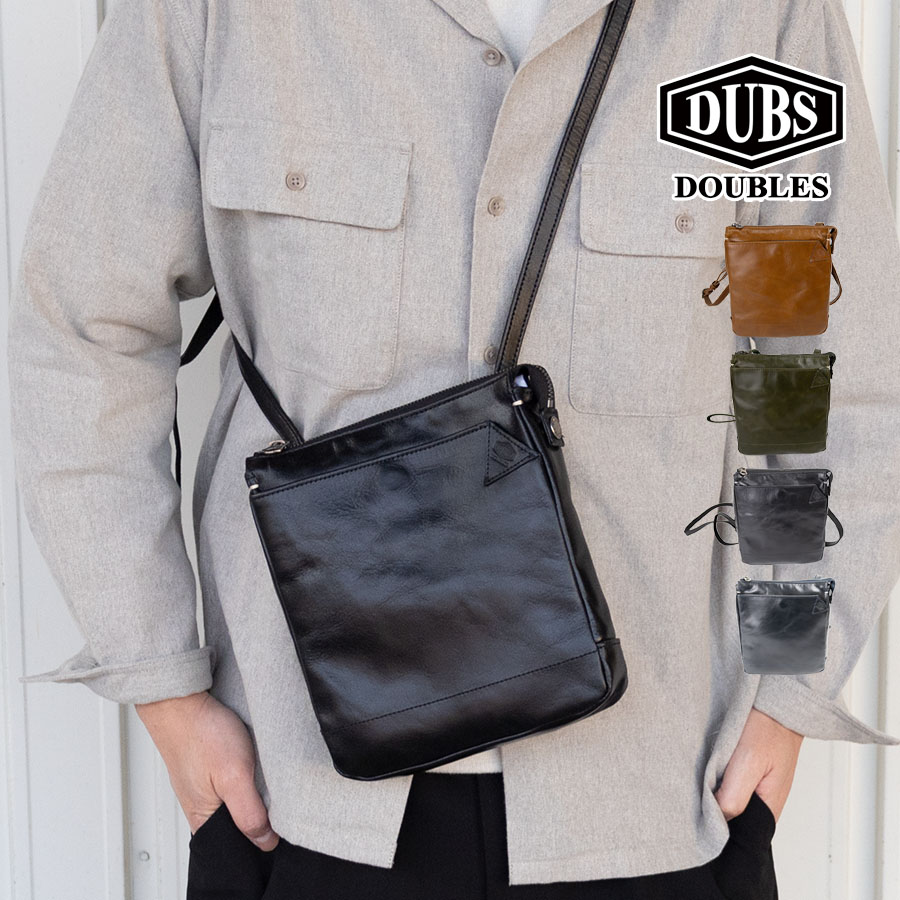 DOUBLES（ダブルス） ショルダーバッグ メンズ 小さい b5 本革 革