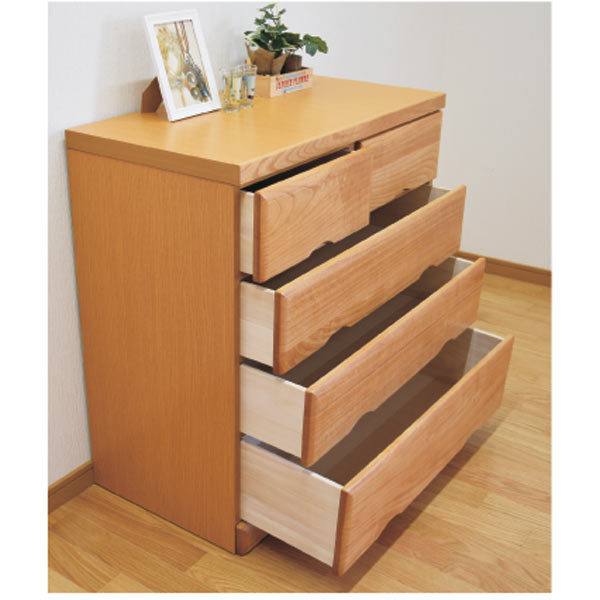 チェスト 4段 桐タンス 80cm 箪笥 ローチェスト 幅80cm 整理たんす
