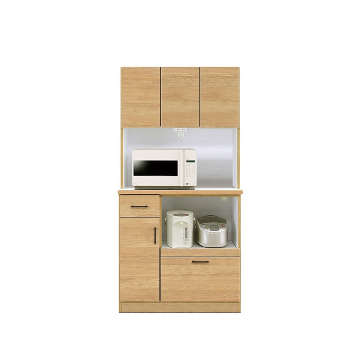 食器棚 完成品 レンジ台 幅90cm 日本製 モイス キッチンボード