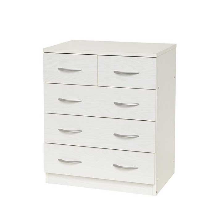 チェスト 引出し 白 茶 おしゃれ 北欧 天板 角 ラウンド加工 幅60 箪笥