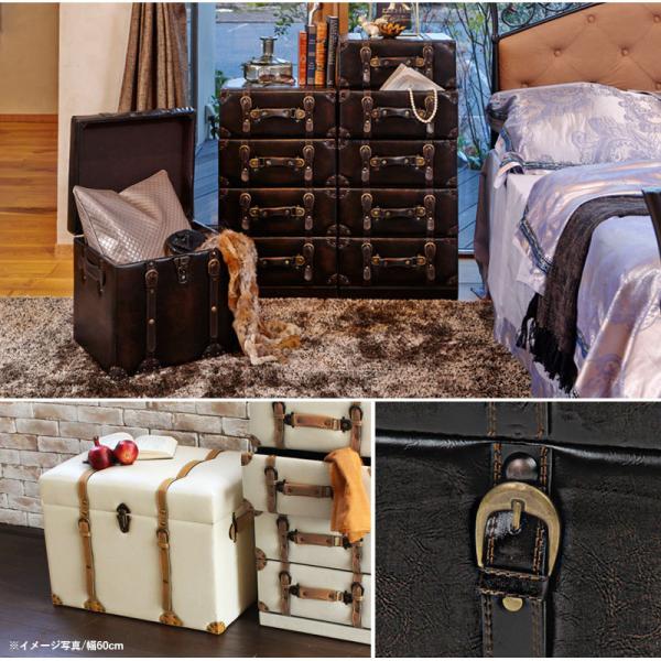 HAGiHARA（萩原） チェスト おしゃれ 完成品 アンティーク 引出し