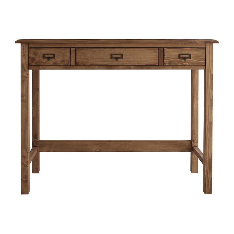 デスク 書斎机 机 テーブル 引出 書斎 パイン材 無垢 フレンチ