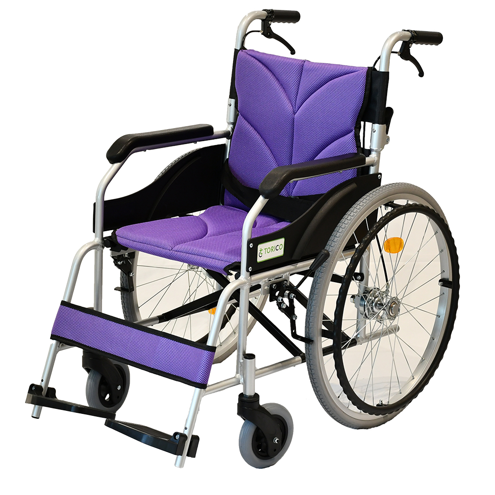 車椅子 軽量 コンパクト 折りたたみ ノーパンクタイヤ 自走式 アルミ製