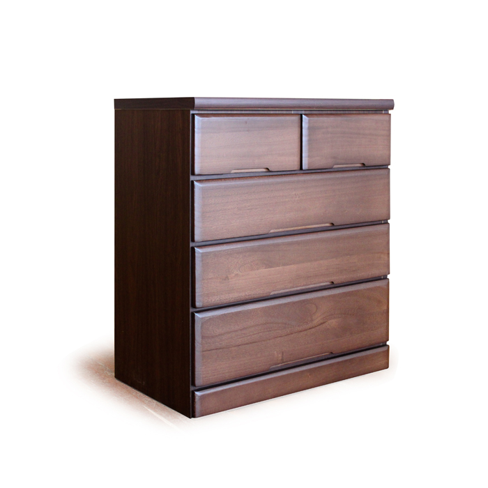 日本製 国産 70cm幅4段 タンス ロー チェスト 完成品 棚 箪笥