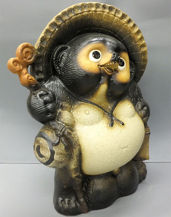 信楽焼 たぬき 狸 置き物 インテリア オブジェ 大型 家具 陶器 商売