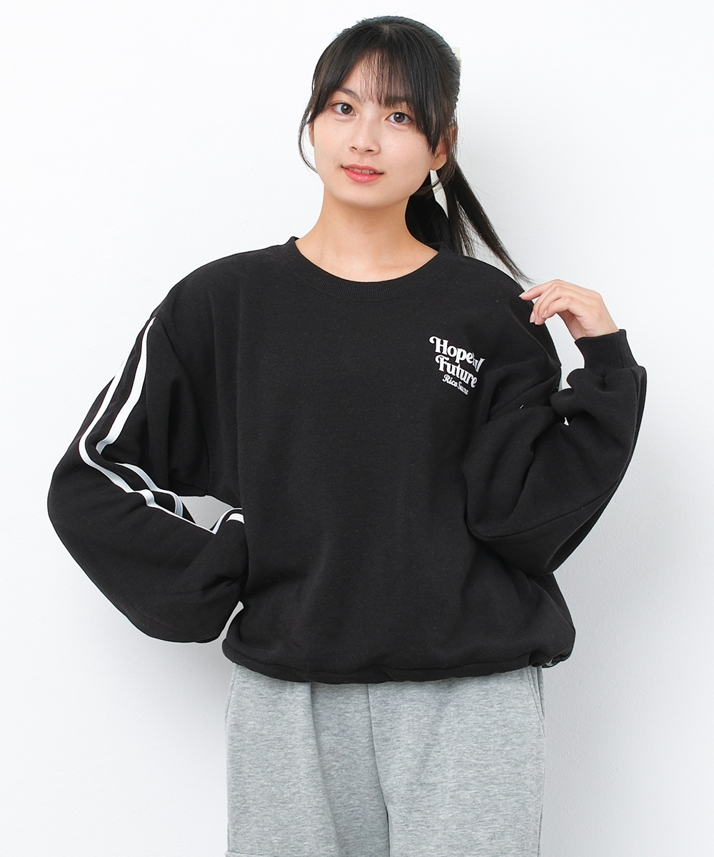 RiCO SUCRE（リコシュクレ） 子供服 女の子 裏起毛 サイドラインプル