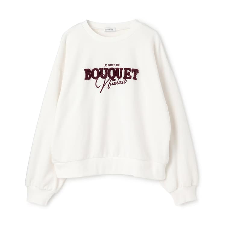 LOVETOXIC 爆買 ロゴ刺しゅうベーシックスウェット トレーナー