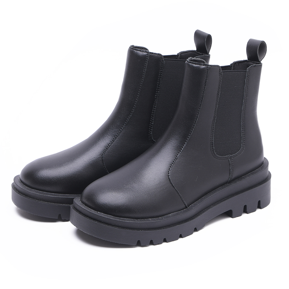 ショートブーツ レディース 厚底 サイドゴア 大きいサイズ 痛くない