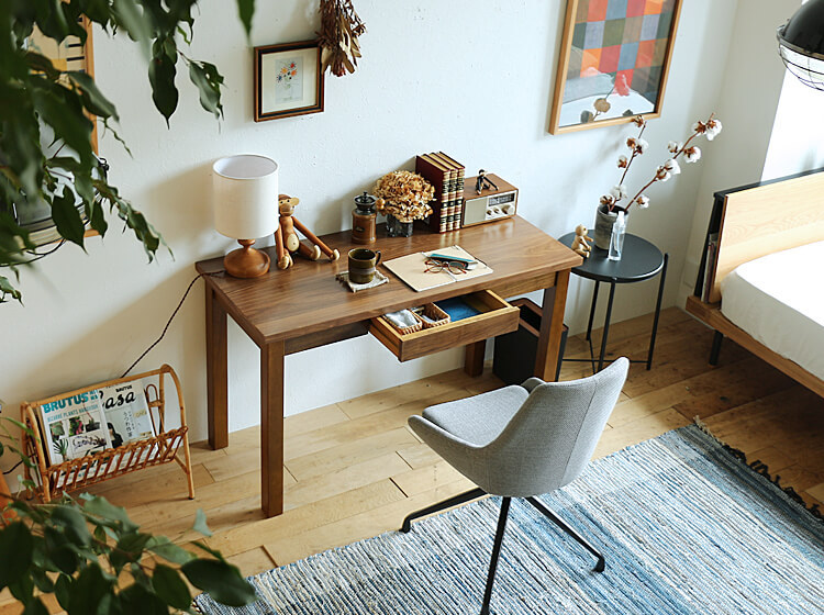 デスク Handle（ハンドル） テーブル デスク 机 ウォールナット 天然木