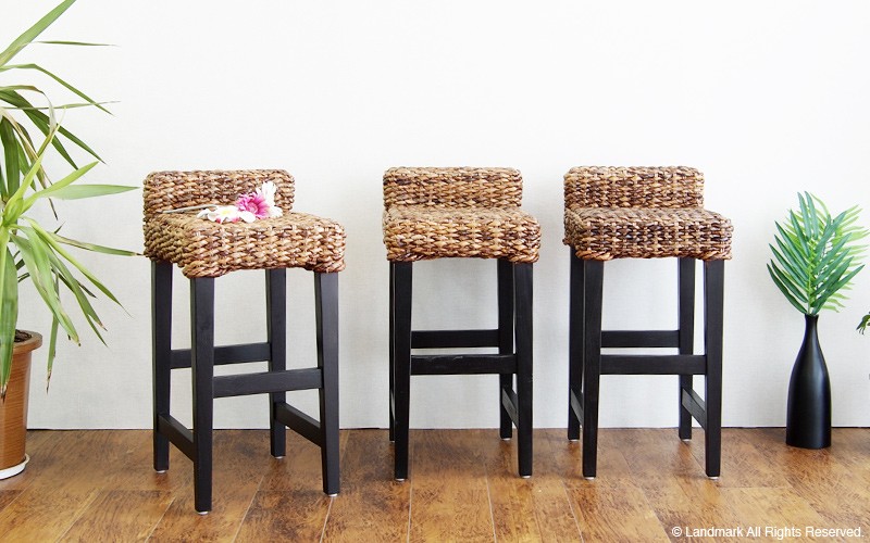 アウトレット】アジアン家具 カウンターチェアー バーチェアー ハイ