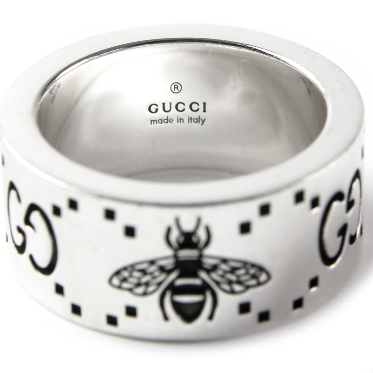 GUCCI（グッチ） 指輪 メンズ シルバー 正規品 リング GG＆ビー 蜂