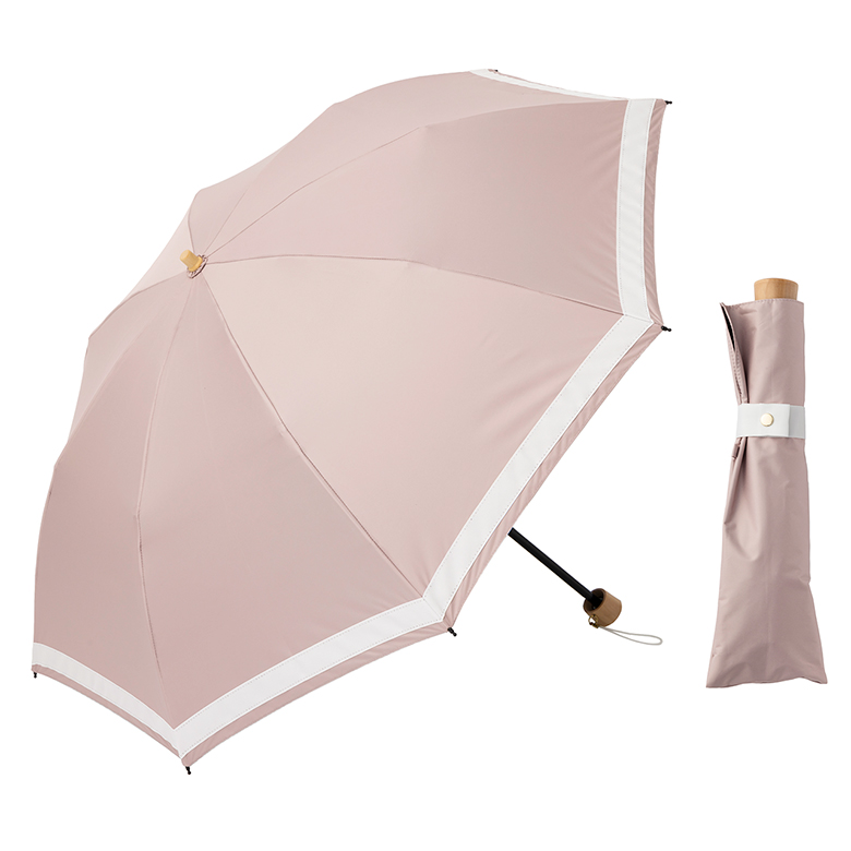 Lieben（リーベン） 日傘 折りたたみ 晴雨兼用 レディース リボン付き