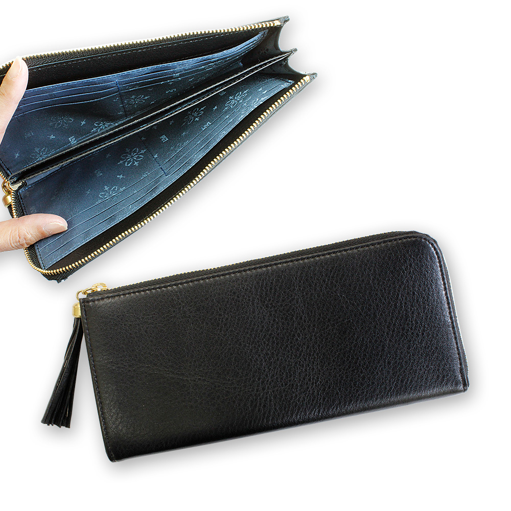 LIME made in japan 長財布 サイフ 本革 L字ファスナー 日本製 レザー