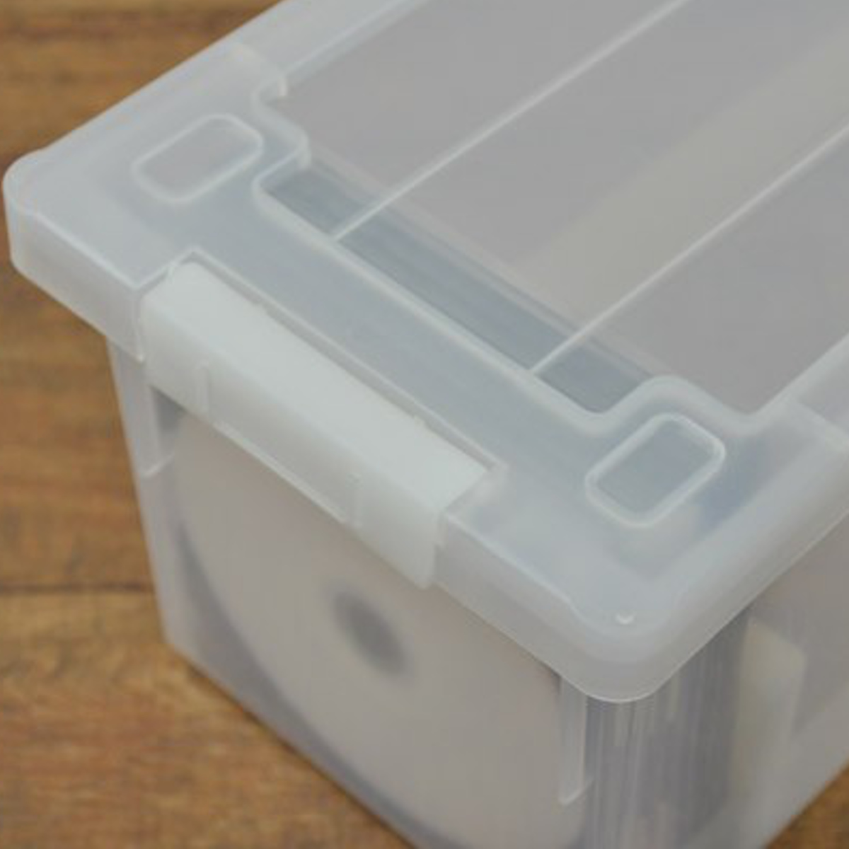 CD・DVDケース バックル式 収納ケース 幅16.3×奥行44.5×高さ15.8cm