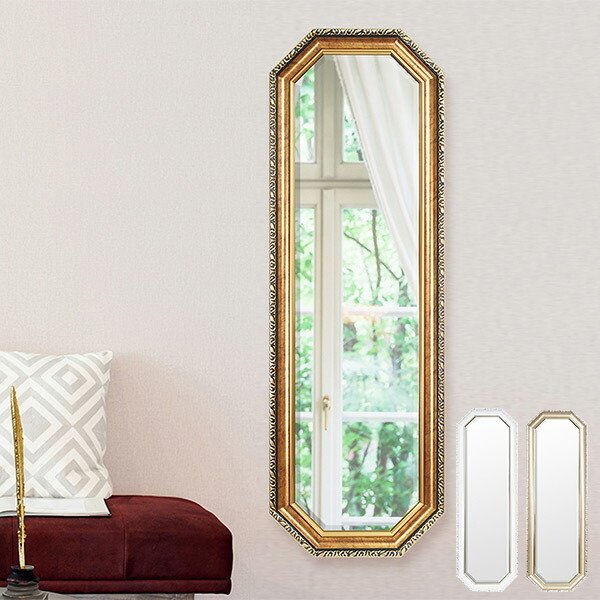 ウォールミラー 壁掛けミラー クラシック調 高さ120cm （ 壁掛け