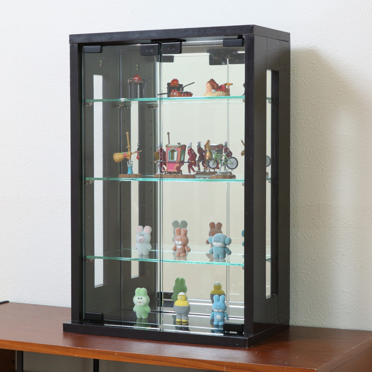 クロシオ 卓上コレクションケース 幅40cm 縦型 ガラス （ コレクション