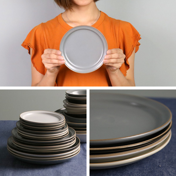 プレート 16cm S エッジライン 陶器 食器 同色5枚セット （ 食洗機対応