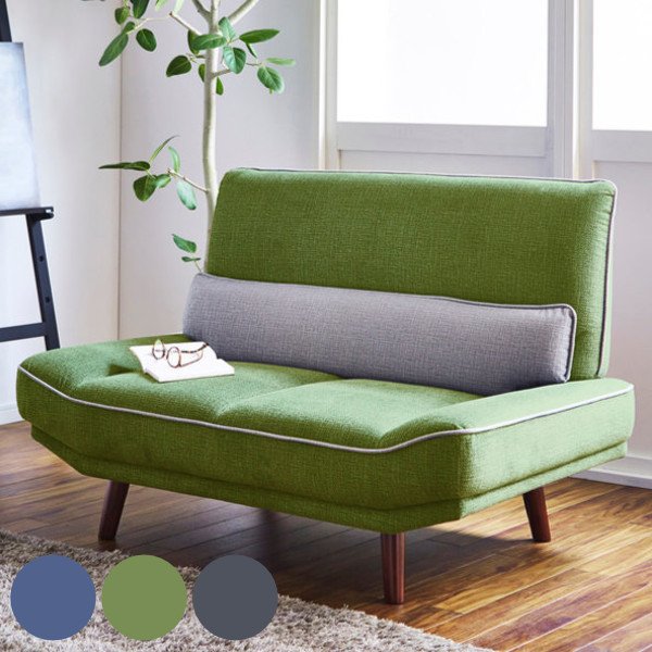 ソファ 二人掛け 幅130cm 耐ひっかき傷 ファブリック 脚付き