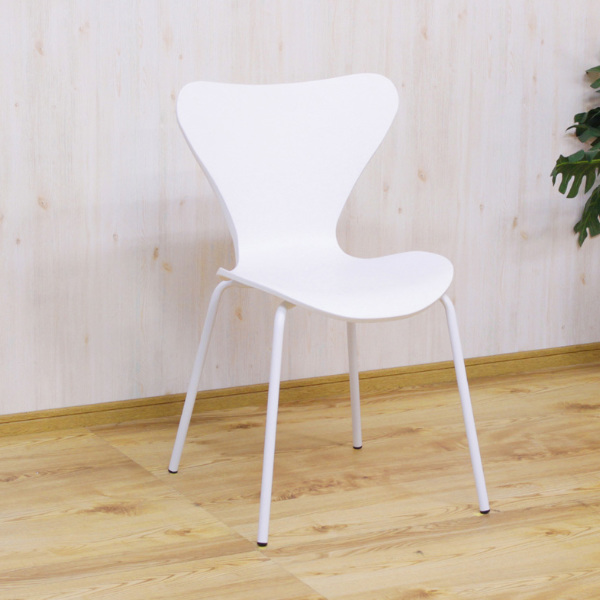 スタッキングチェア 4脚セット 座面高45cm ポリプロピレン スチール脚