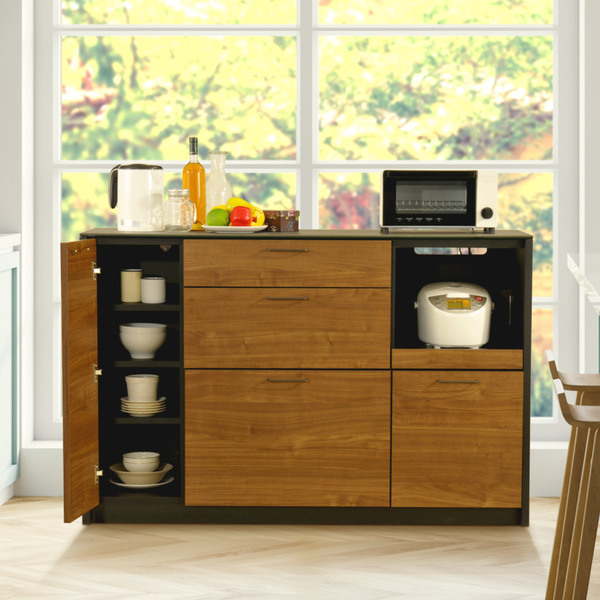 筑波産商 キッチンカウンター セラミック天板 背面化粧仕上げ Feliz