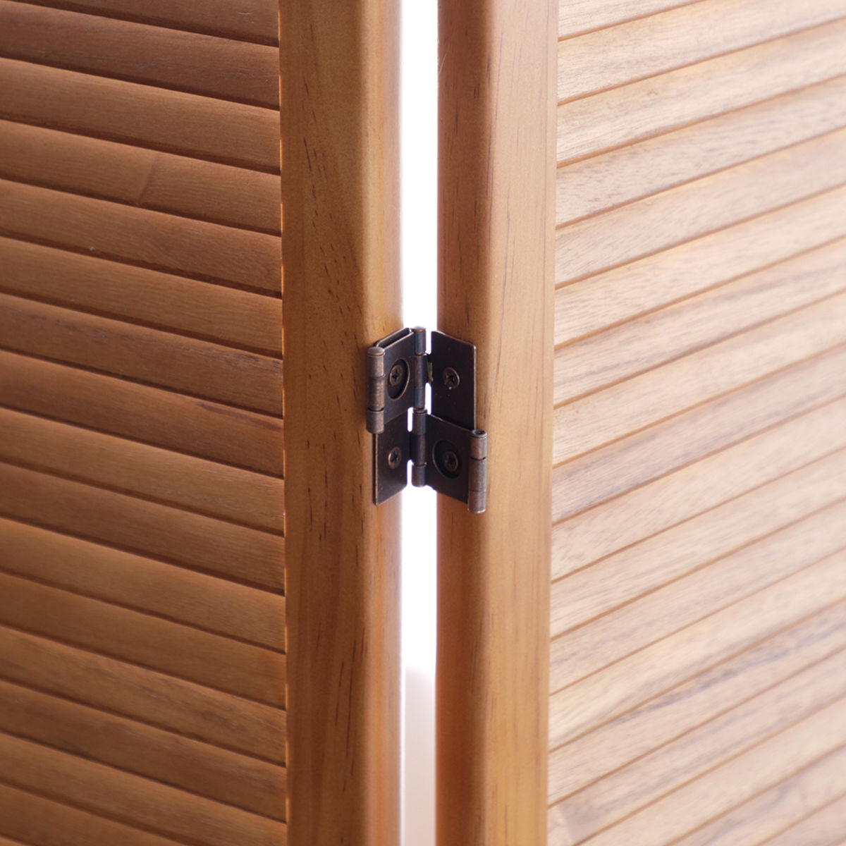 弘益 パーテーション 高さ135cm 3連 三つ折り 衝立 ココア 天然木